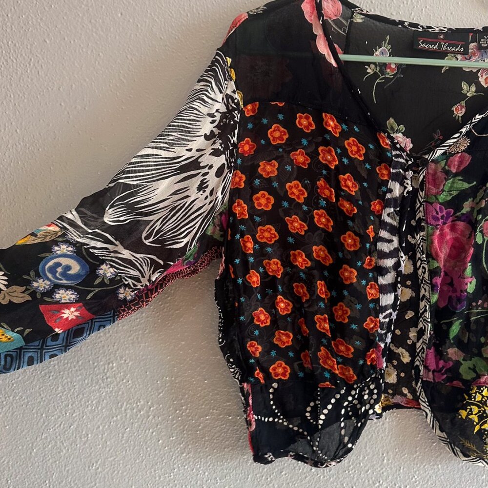 Vintage cropped cover up